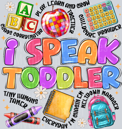 i speak toddler