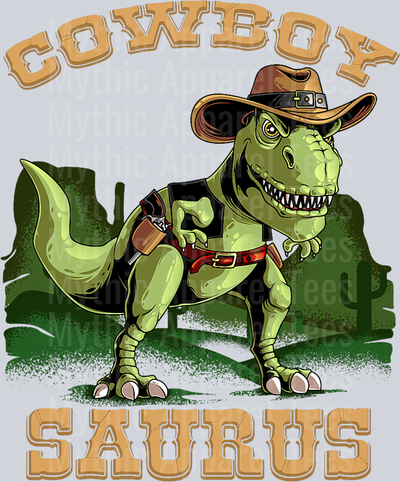 Cowboy Saurus DTF Western Transfers