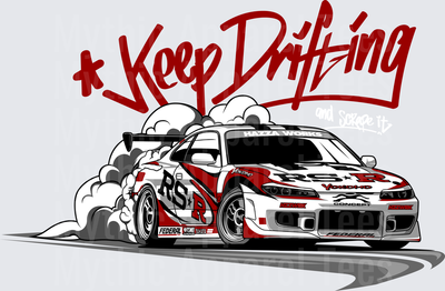 Drifting and Muscle Cars Keep Drifting RS-R Nissan Silvia Drift Car