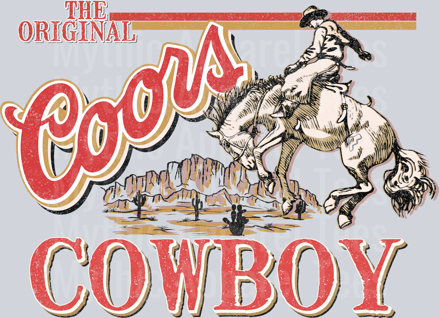 Coors Cowboy Original Drinking Western