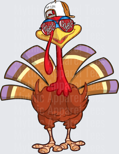 Disney Fall and Thanksgiving Gobble Gobble Cool Turkey Snapback Sunglasses