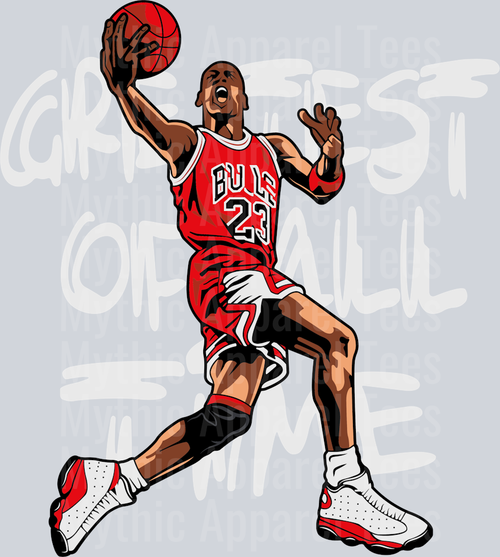 GREATEST GOAT Michael Jordan Chicago Bulls Jordans Nike DTF Michael Jordan Transfers
