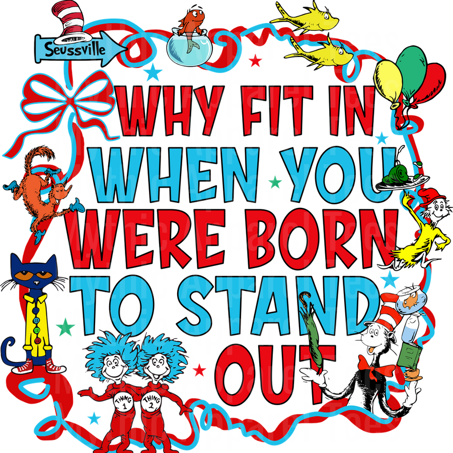 Dr Suess DTF Transfer