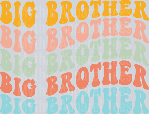 BIG BROTHER Wave Retro DTF Infant - Youth Boy Transfers