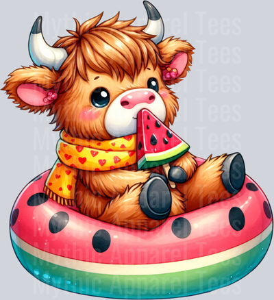 Summer Highland Cows at the Beach 1