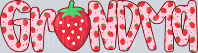 Grandma Strawberry Pink DTF Grandma Transfers