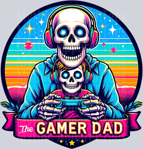 Gamer Dad DTF Dad Transfers
