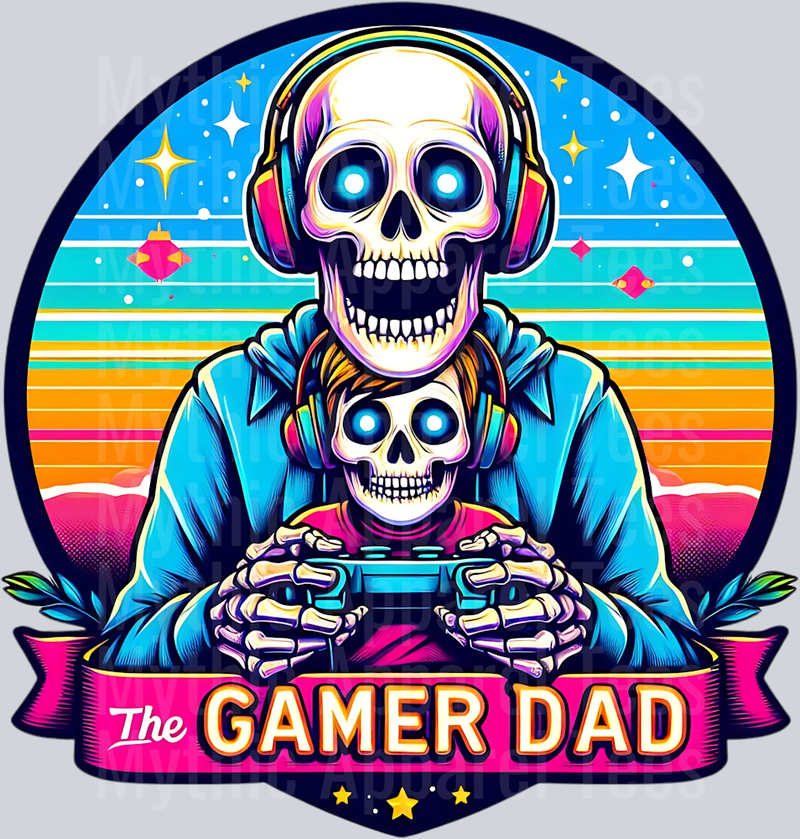 Gamer Dad DTF Dad Transfers