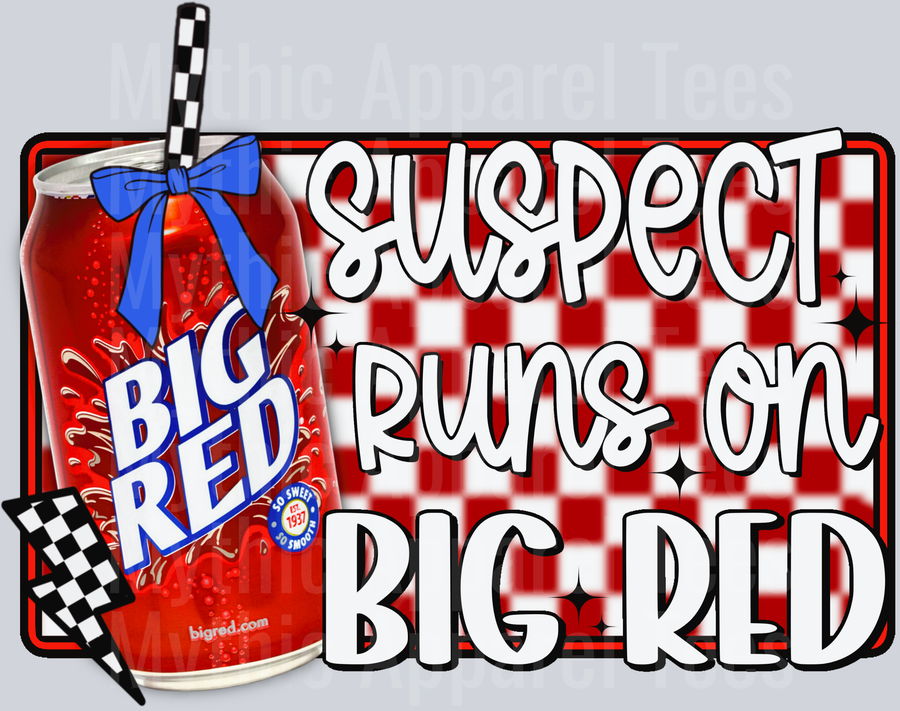 Suspect runs on big red DTF Suspect Transfers