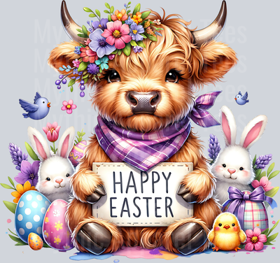 Easter Highland Cow