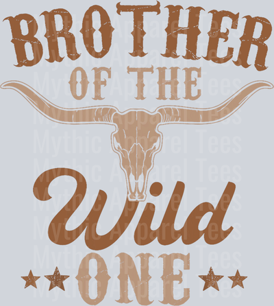 Brother of the wild one Cowboy Birthday DTF Western Transfers
