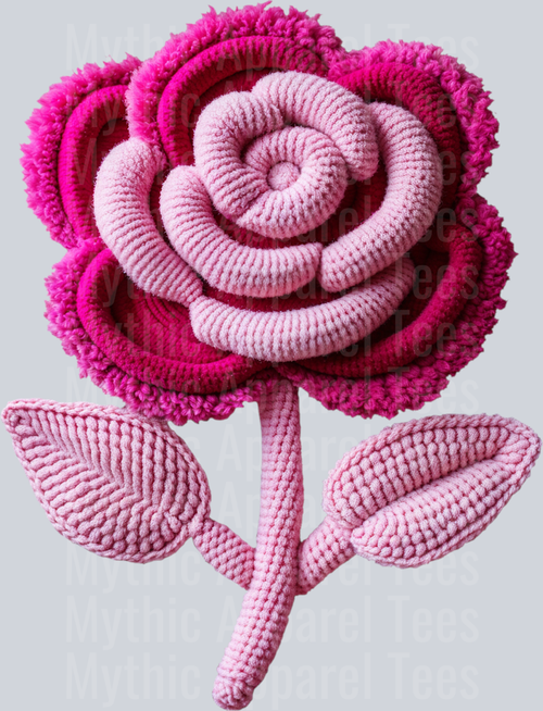 Flower Faux Yarn Valentines Day