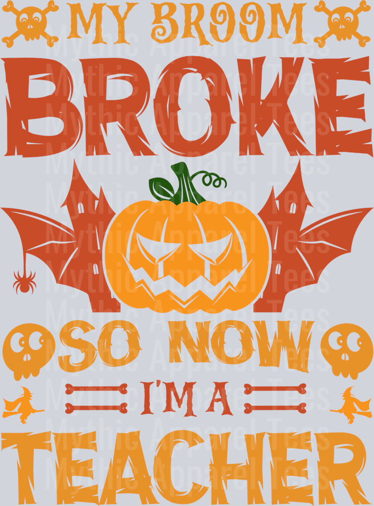 My broom broke so now i_m a teacher