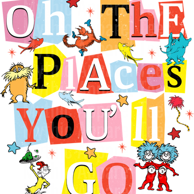 Dr Suess DTF Transfer