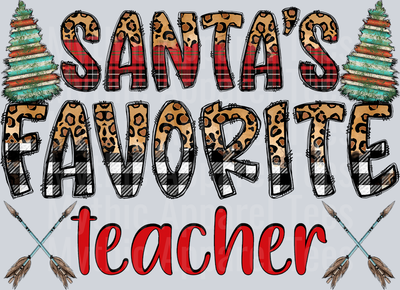 Santa's Favorite Teacher Christmas