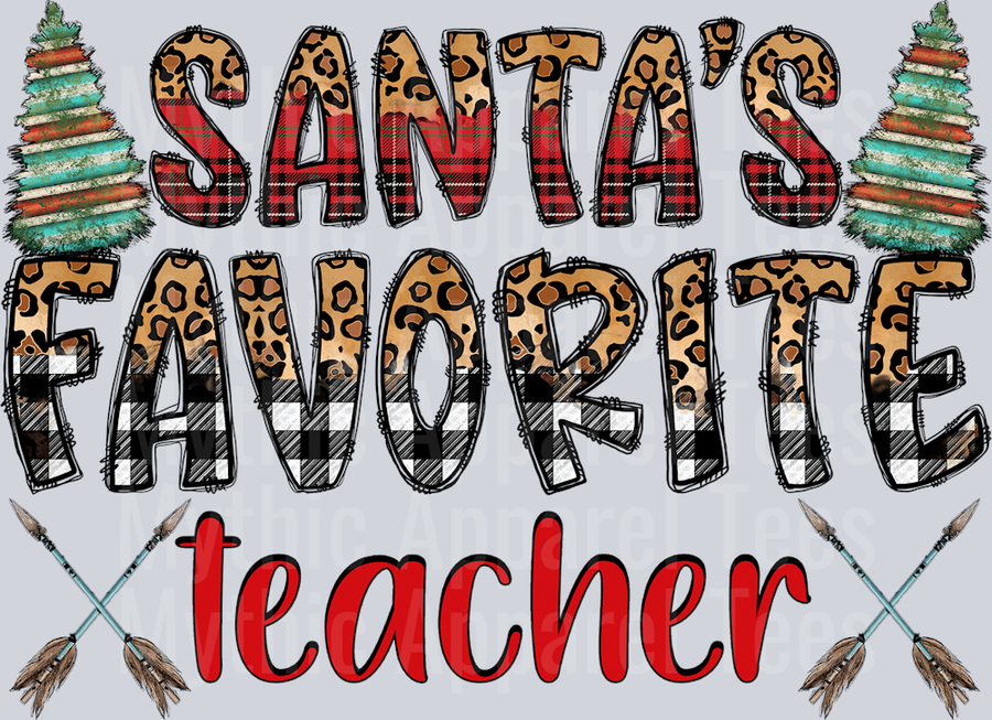 Santa's Favorite Teacher Christmas