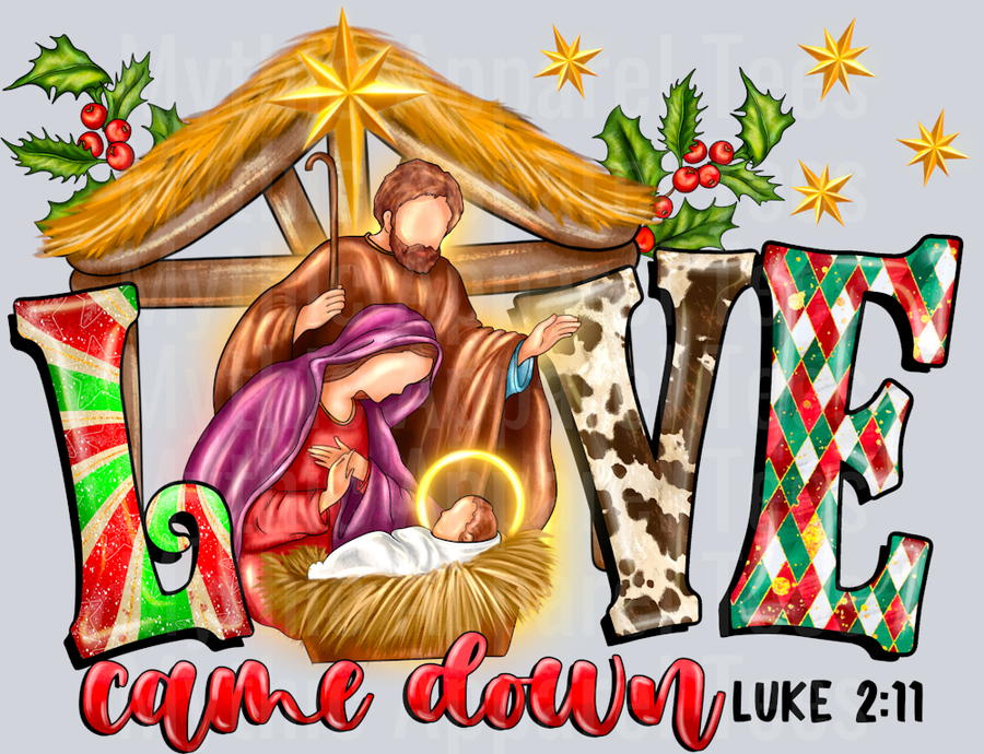 Love Came Down Luke 2 Christmas Religious