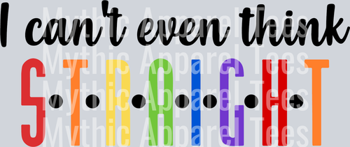 I can't even think s.t.r.a.i.g.h.t. LGBTQ+ Transfer