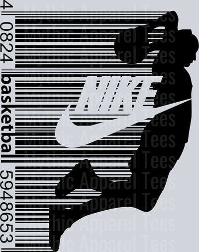 Barcode Slam Dunk Michael Jordan Chicago Bulls Jordans Nike DTF Michael Jordan Transfers