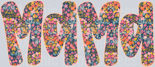 mama floral collage DTF MOM Transfers