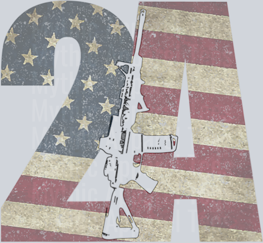 2nd Amendment Patriotic Gun Owner American Flag Rifle Shirt PRO 2nd