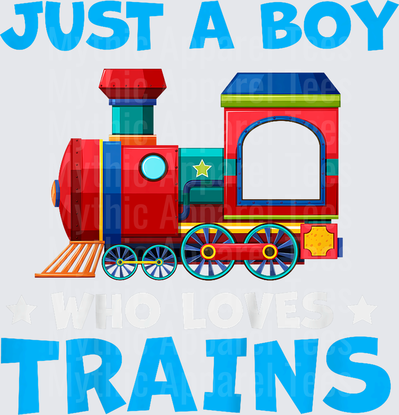 Trains Just A Boy Who Loves Trains Colorful Steam Engine