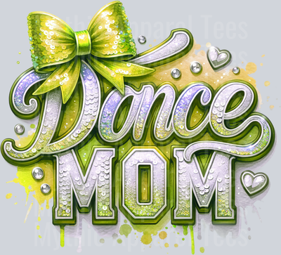 0015 Dance Mom Sequins Gold DTF Dance Mom Transfers