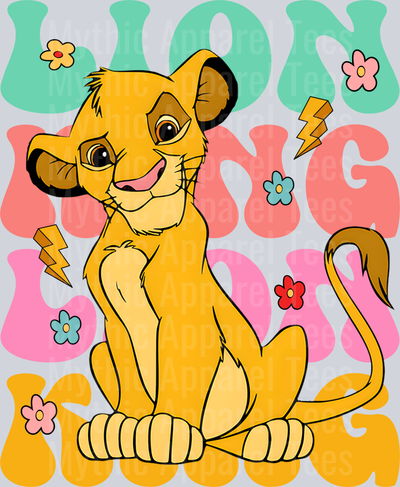 Lion King Simba DTF Disney Transfers