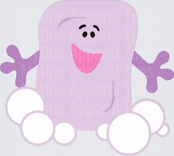 Blues Clues Magenta Happy Smiling Purple Character Sitting