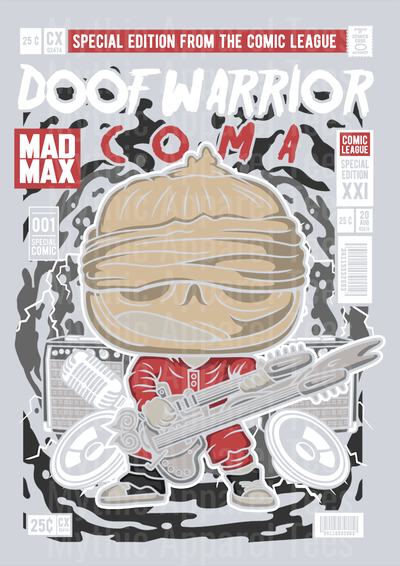 Coma Doof Warrior Comic Book Cover STYLE DTF Pop Culture Transfers