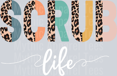 Nurse Leopard Scrub Life Nursing Tees Nurse Week Nurse Crew T-Shirt