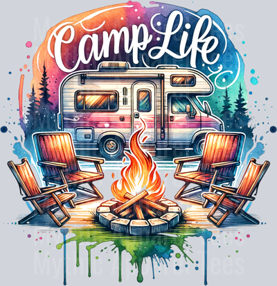 Camp Life 6 DTF Camping Transfers