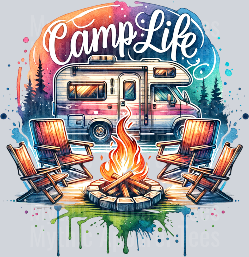 Camp Life 6 DTF Camping Transfers