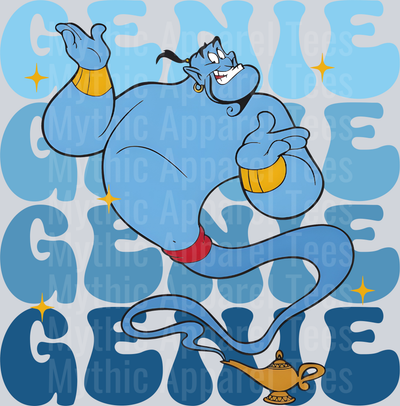 Genie Aladdin DTF Disney Transfers