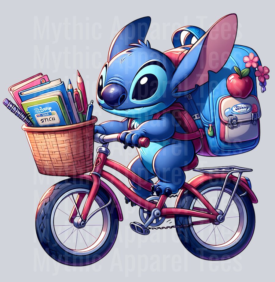 Stitch Back to School Transfer 2 DTF Stitch Back To School Transfers