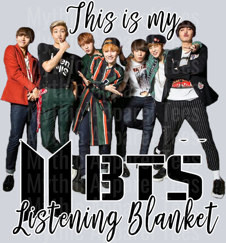 This is my BTS listening Blanket