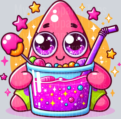 Patrick Starfish Margarita DTF Sponge Bob Transfers