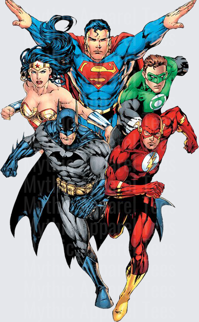 Marvel Super Heroes DC Justice League Team Superman Batman Flash Wonder Woman Green Lantern