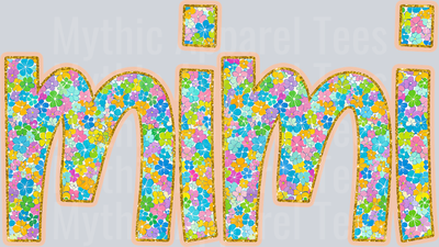 MiMi Small Floral Pattern DTF MiMi Transfers