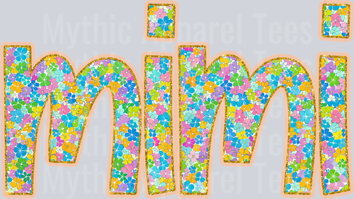 MiMi Small Floral Pattern DTF MiMi Transfers