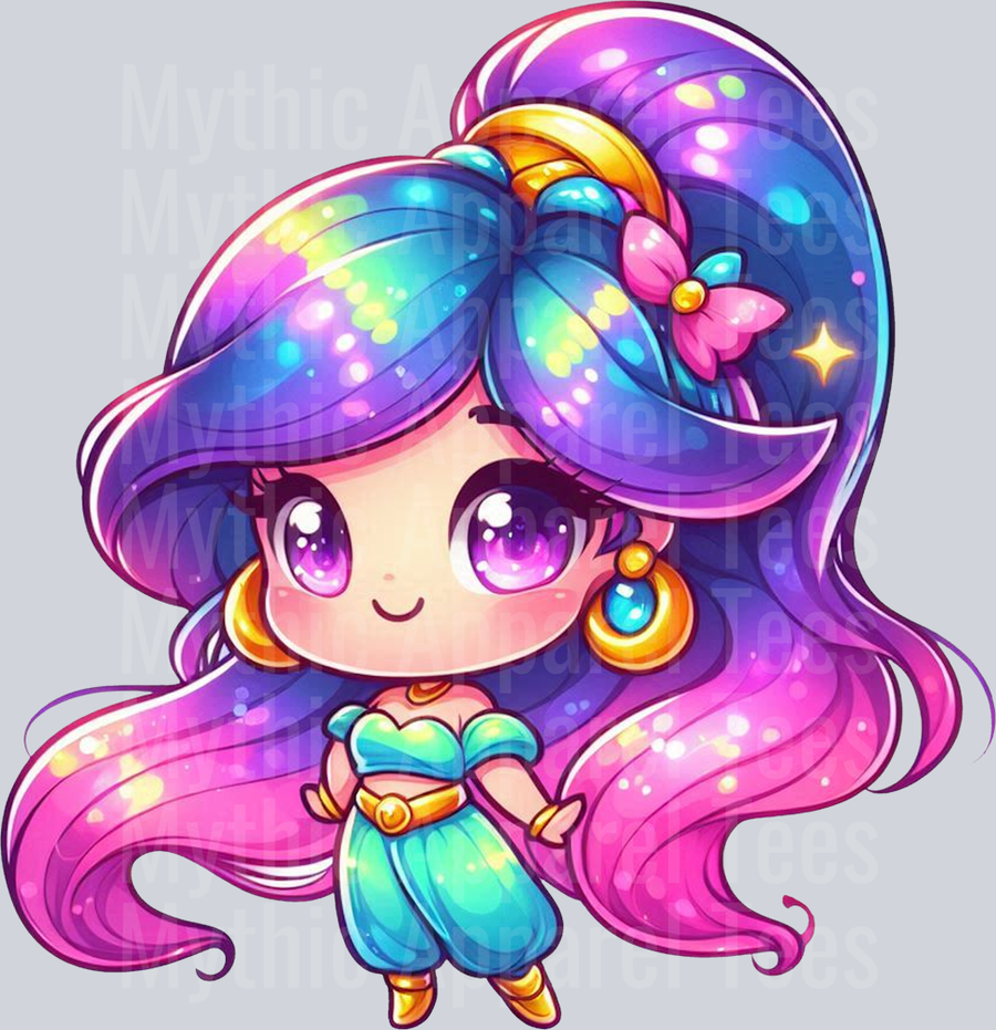 Jasmine Disney Princess Colorful Pop Art Pop Culture Cosmic style