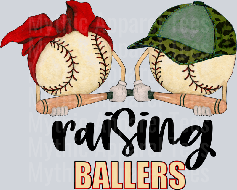raising ballers baseball mom and baseball player DTF Baseball Transfers
