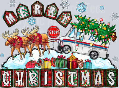 Christmas Stage coach Post office postal services
