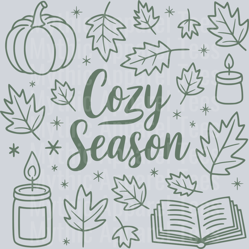 COZY SEASON GREEN DOODLE DESIGN