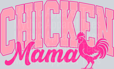 Chicken Mama Varsity Letters PInk