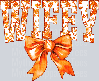 Orange Toile Wifey