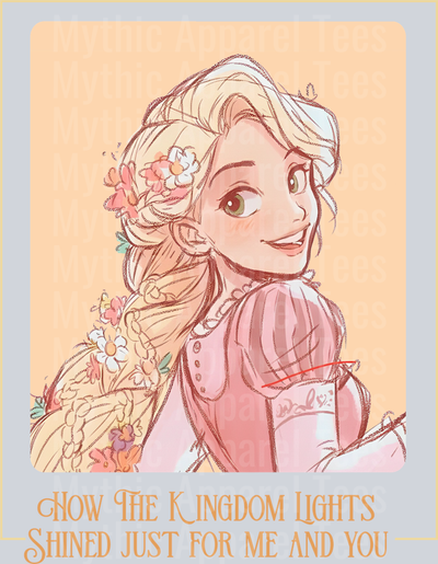 How the Kingdom Lights Shined Just for me and you Disney Princess Taylor Swift Lyrics Rapunzel