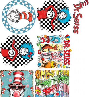 DR SEUSS 2 GANG SHEET 10 FULL SIZE IMAGES