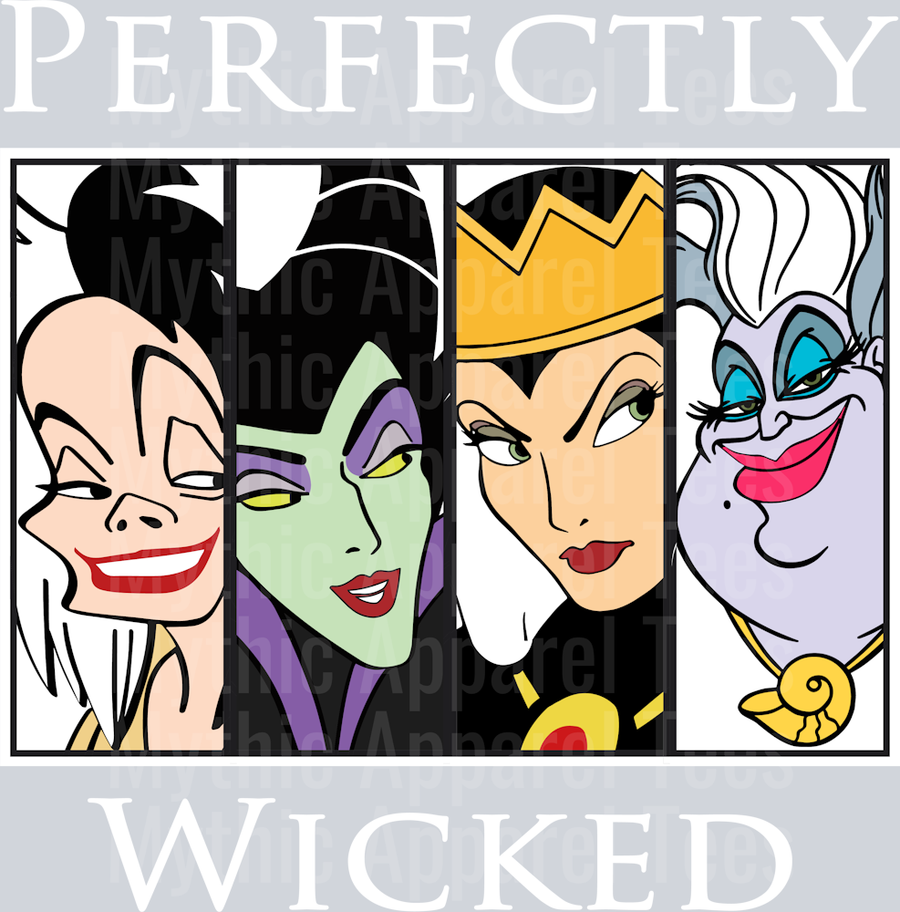 Perfectly wicked  DTF Disney Villains Transfers