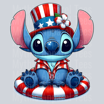 Stitch 4th Of July Patriotic 6 DTF Stitch 4th Of July Transfers